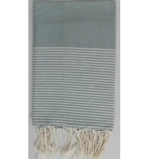 FOUTA LUREX plate vert pale 
