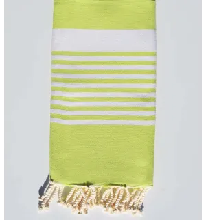 Fouta arthur vert lime Fouta Tunisia - 1