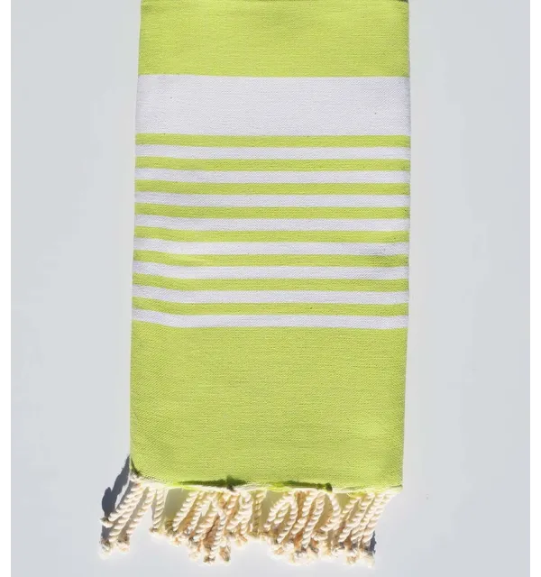 Fouta arthur vert lime Fouta Tunisia - 1