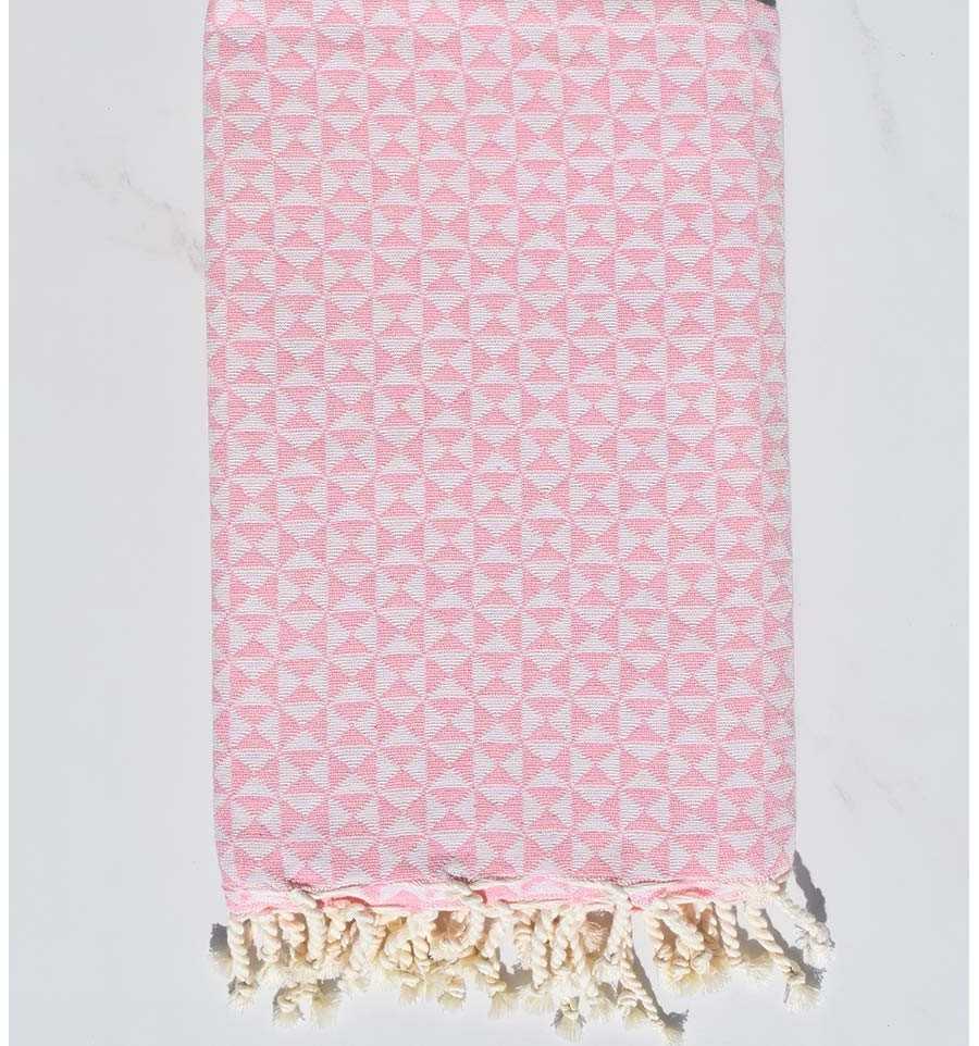 Fouta Papillon Rose Bebe