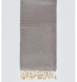 Jeté taupe Fouta Tunisia - 1