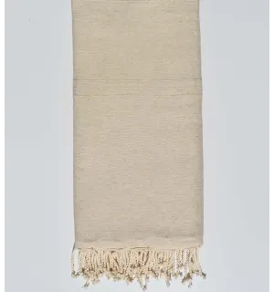 Jeté beige sable  - 1