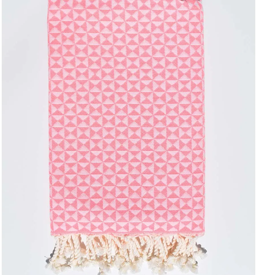 Fouta papillon rose fluo Fouta Tunisia - 2