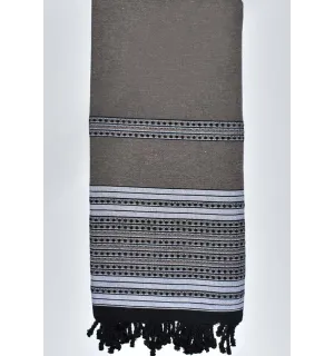 Grande Fouta Arabesque Châtaigne  - 1