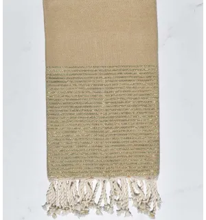 FOUTA Lurex plate Sable  - 1