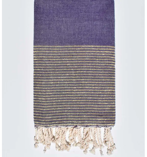 fouta plate lurex violet - 1