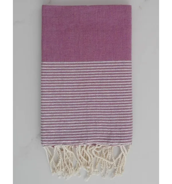 FOUTA Lurex plate mauve 