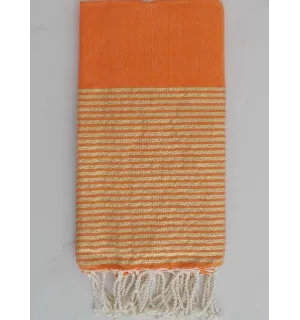 FOUTA Lurex plate orange 
