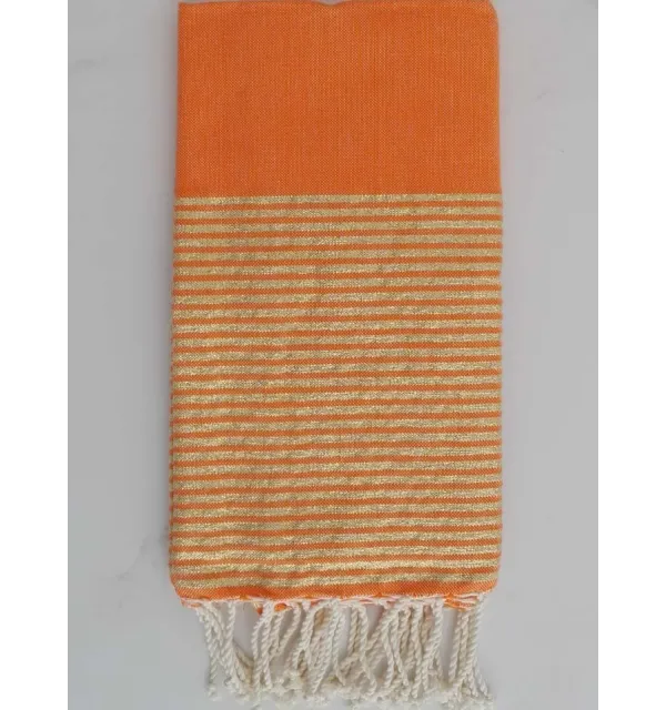 FOUTA Lurex plate orange 