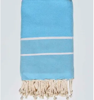 Jeté turquoise foncé 2m*2m Fouta Tunisia - 1
