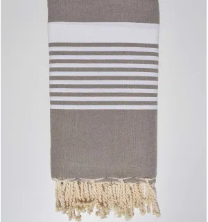 jeté couple Bistre  - 1