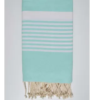 Jeté couple vert d'eau  - 1