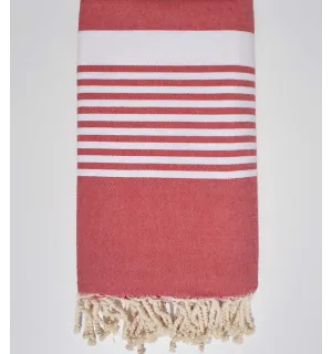 Jeté couple rouge Fouta Tunisia - 1