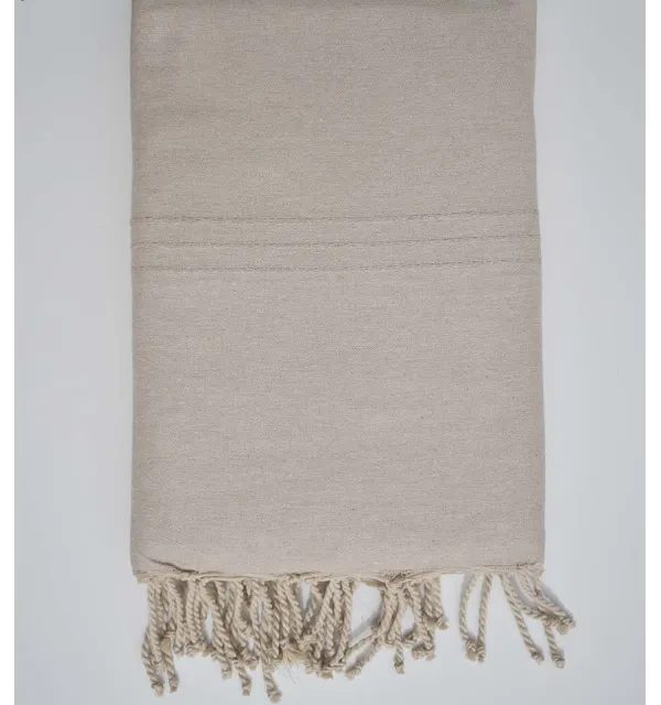 Jeté de lit beige sable 1.90m*3m - 1