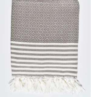 Plaid couleur Terre d'ombre Fouta Tunisia - 1
