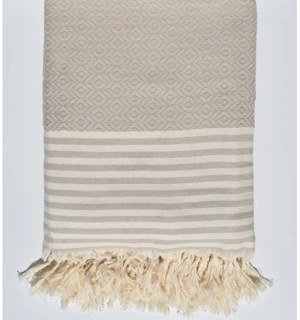 Plaid beige clair - 1