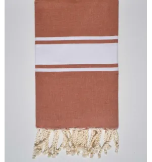 Fouta Plate terracotta  - 1