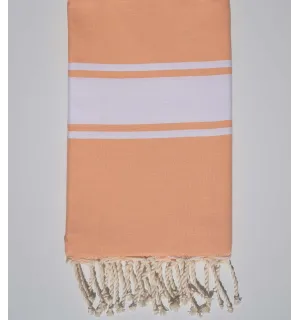 Fouta plate corail clair Fouta Tunisia - 1
