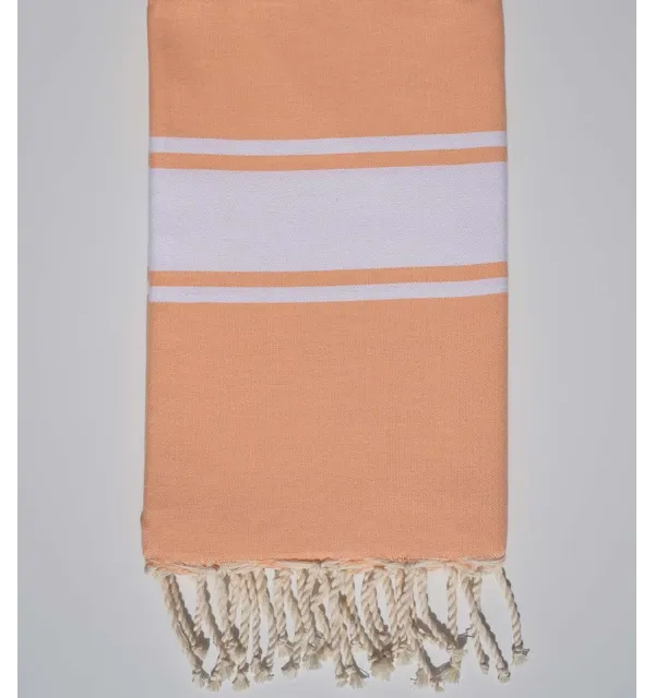 Fouta plate corail clair Fouta Tunisia - 1