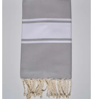 Fouta Plate gris tourdille Fouta Tunisia - 2