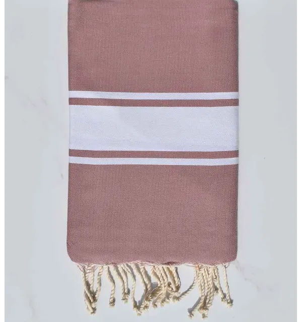 Fouta Plate rose lilas Fouta Tunisia - 1