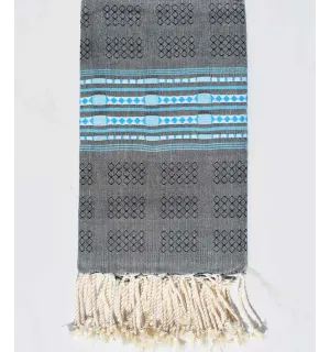 Fouta thalasso bleu marine et azur Fouta Tunisia - 1