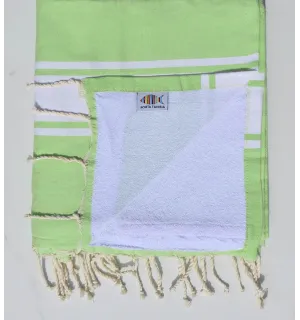 fouta éponge vert clair Fouta Tunisia - 1