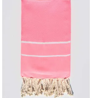Fouta chevron rose fluo Fouta Tunisia - 1