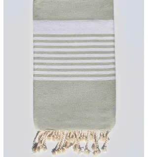 Fouta arthur vert pale  - 1