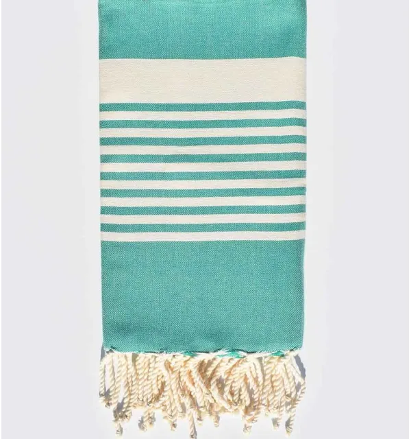 Fouta arthur vert moyen clair Fouta Tunisia - 1
