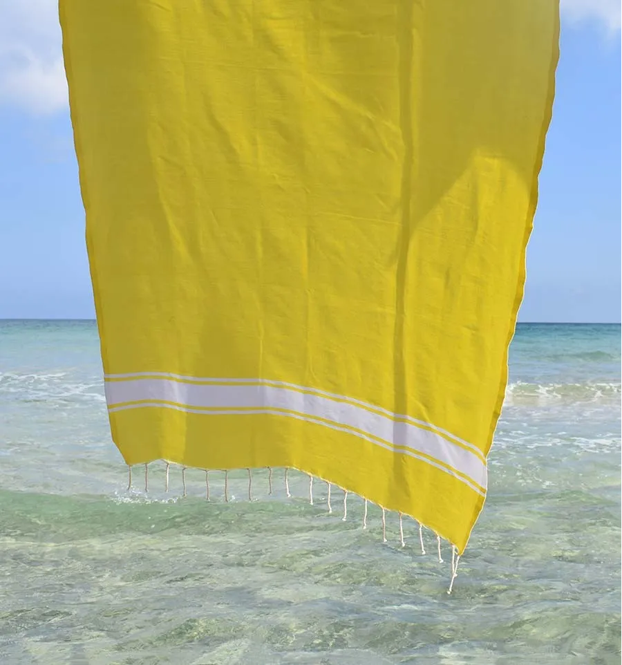 Fouta Plate jaune Fouta Tunisia - 4