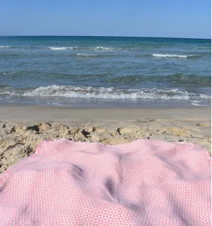 Fouta papillon rose clair Fouta Tunisia - 1