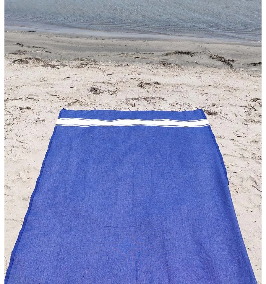 Fouta Plate Lapis lazuli Fouta Tunisia - 2