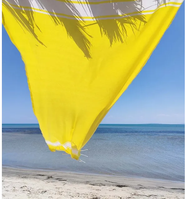 Fouta Plate jaune Fouta Tunisia - 3