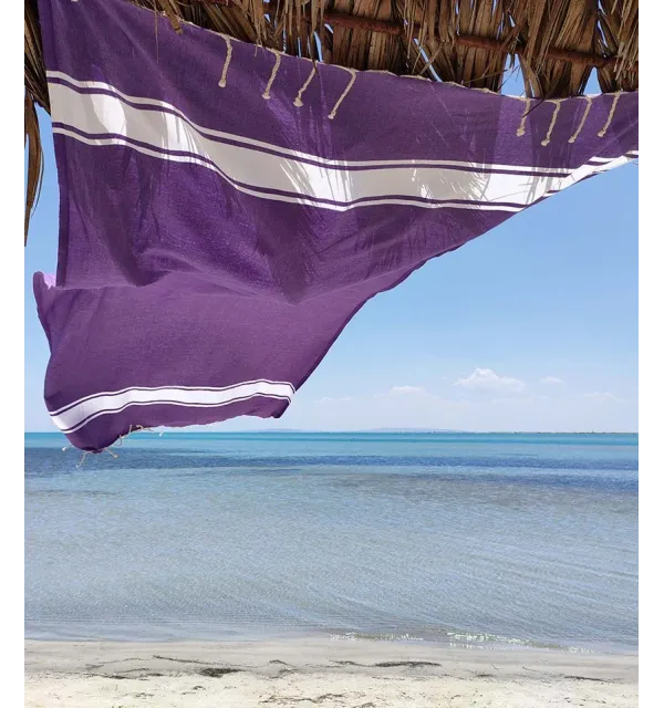 Fouta plate prunelle Fouta Tunisia - 1