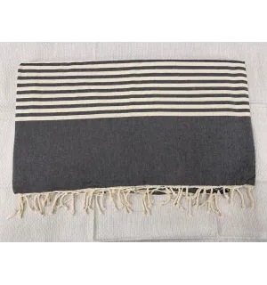 Jeté gris noir 2.3m*2.8m  - 1