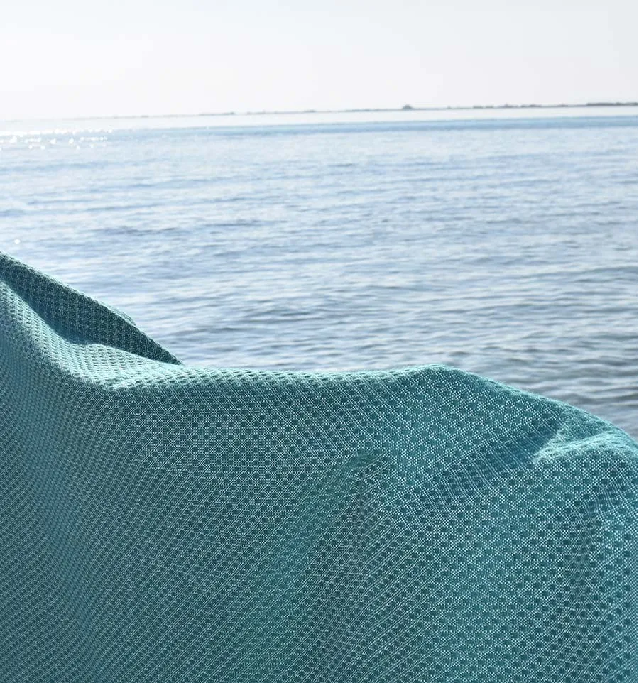 Fouta nid d'abeille vert sapin  - 4