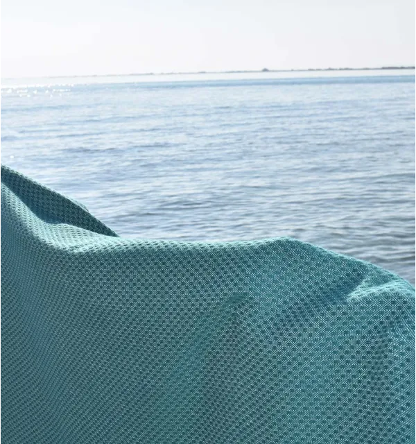 Fouta nid d'abeille vert sapin - 4