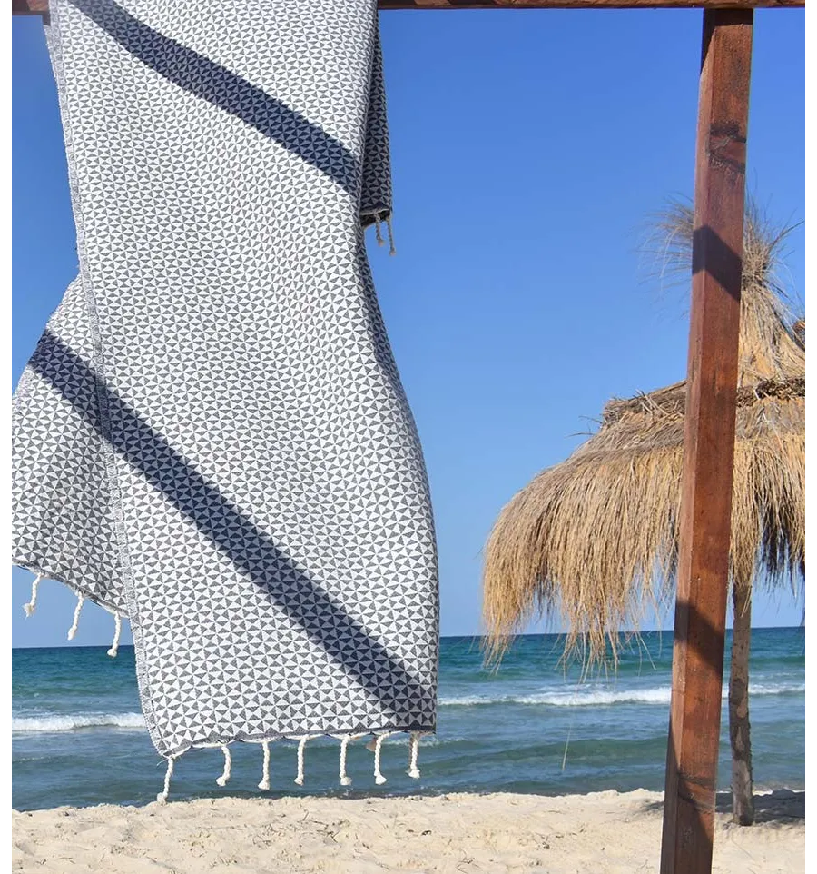 Fouta papillon gris Fouta Tunisia - 2