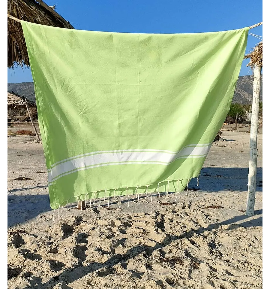 Fouta plate vert prairie Fouta Tunisia - 1