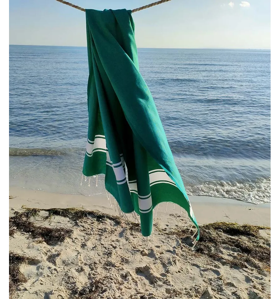 Fouta Plate vert gazon Fouta Tunisia - 2