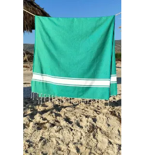 Fouta Plate vert gazon Fouta Tunisia - 3 2