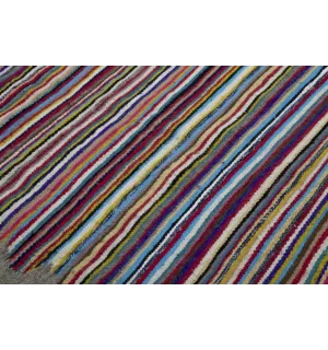 Kilim vintage en laine coloré Fouta Tunisia - 1 2