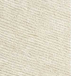 Tapis berbère en pure laine couleur écru Fouta Tunisia - 1 2