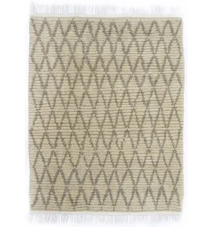 Tapis berbère naturel en pure laine Fouta Tunisia - 1