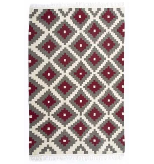 Tapis berbère en pure laine de mouton fait main Fouta Tunisia - 1