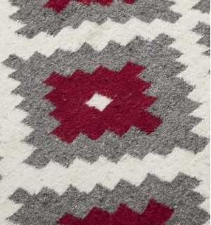Tapis berbère en pure laine de mouton fait main Fouta Tunisia - 1 2