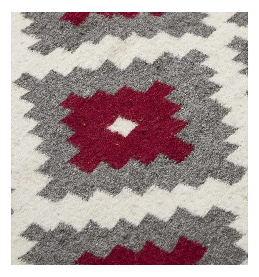 Tapis berbère en pure laine de mouton fait main Fouta Tunisia - 2