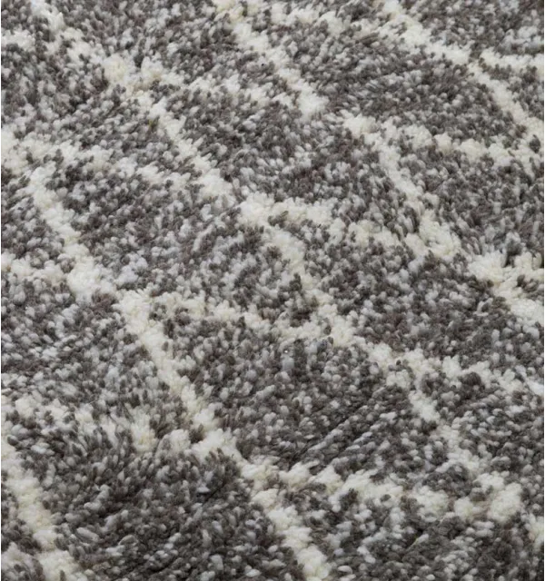 Tapis berbère en pure laine losanges sur fond écru Fouta Tunisia - 2