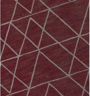 Tapis margoum en coton couleur rouge foncé Fouta Tunisia - 1 2